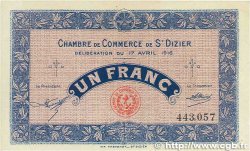 1 Franc FRANCE régionalisme et divers Saint-Dizier 1916 JP.113.12 TTB+