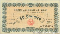 50 Centimes FRANCE regionalism and various Saint-Dizier 1916 JP.113.13 VF