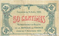 50 Centimes FRANCE Regionalismus und verschiedenen Saint-Dizier 1920 JP.113.17 S