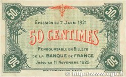 50 Centimes FRANCE Regionalismus und verschiedenen Saint-Dizier 1921 JP.113.21 SS