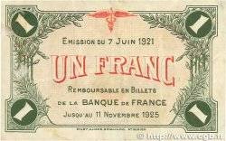1 Franc FRANCE Regionalismus und verschiedenen Saint-Dizier 1921 JP.113.22 S