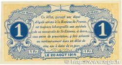 1 Franc Annulé FRANCE regionalismo y varios Saint-Étienne 1914 JP.114.02 EBC