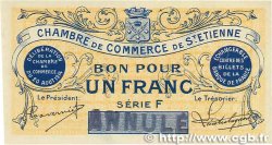 1 Franc Annulé FRANCE regionalism and miscellaneous Saint-Étienne 1914 JP.114.02