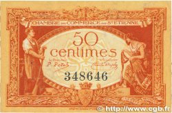 50 Centimes FRANCE Regionalismus und verschiedenen Saint-Étienne 1921 JP.114.06 SS