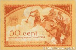 50 Centimes FRANCE Regionalismus und verschiedenen Saint-Étienne 1921 JP.114.06 fVZ