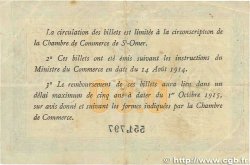 50 Centimes FRANCE Regionalismus und verschiedenen Saint-Omer 1914 JP.115.01 S