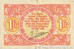 1 Franc FRANCE Regionalismus und verschiedenen Saint-Quentin 1918 JP.116.03 SS