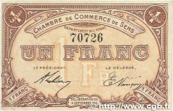 1 Franc FRANCE regionalismo y varios Sens 1915 JP.118.01 MBC