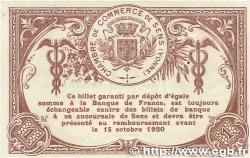 1 Franc FRANCE regionalismo y varios Sens 1915 JP.118.01 EBC