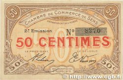50 Centimes FRANCE regionalismo y varios Sens 1916 JP.118.02 MBC