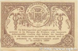 50 Centimes FRANCE regionalism and various Sens 1916 JP.118.02 VF