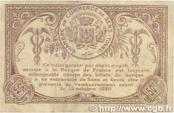 50 Centimes Annulé FRANCE regionalism and miscellaneous Sens 1916 JP.118.03 VF