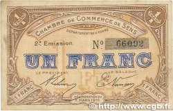 1 Franc  FRANCE regionalismo y varios Sens 1916 JP.118.04
