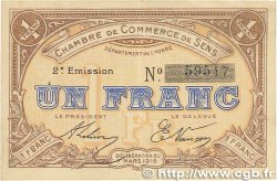1 Franc FRANCE regionalismo y varios Sens 1916 JP.118.04 MBC