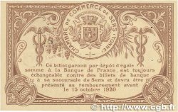 1 Franc FRANCE regionalism and various Sens 1916 JP.118.04 XF