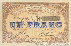 1 Franc Annulé FRANCE regionalism and various  1916 JP.118.05var. XF+