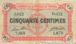 50 Centimes FRANCE regionalism and miscellaneous Tarare 1916 JP.119.16 F