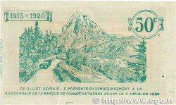 50 Centimes FRANCE regionalismo y varios Tarbes 1915 JP.120.08 MBC