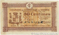 50 Centimes Annulé FRANCE régionalisme et divers Tarbes 1915 JP.120.09 SUP