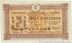 50 Centimes Annulé FRANCE regionalism and various Tarbes 1915 JP.120.09 UNC-