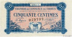 50 Centimes FRANCE regionalism and various Tarbes 1917 JP.120.12 AU