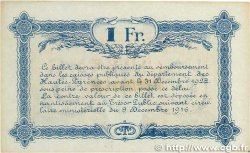 1 Franc Annulé FRANCE Regionalismus und verschiedenen Tarbes 1917 JP.120.15 VZ