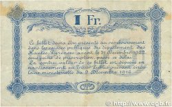 1 Franc FRANCE regionalismo y varios Tarbes 1917 JP.120.18 BC