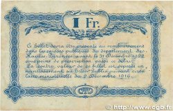 1 Franc FRANCE Regionalismus und verschiedenen Tarbes 1922 JP.120.25 S
