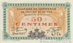 50 Centimes FRANCE regionalism and miscellaneous Toulon 1916 JP.121.01 XF