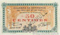 50 Centimes Annulé FRANCE regionalism and various  1916 JP.121.03var. XF