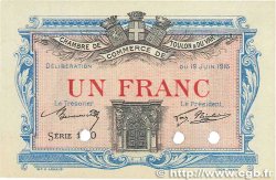 1 Franc FRANCE Regionalismus und verschiedenen Toulon 1916 JP.121.05 fST+