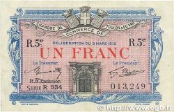 1 Franc FRANCE regionalism and miscellaneous Toulon 1919 JP.121.29 F+