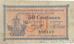 50 Centimes FRANCE regionalismo e varie Toulouse 1914 JP.122.01 MB