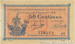 50 Centimes FRANCE regionalism and various Toulouse 1914 JP.122.08 VF+