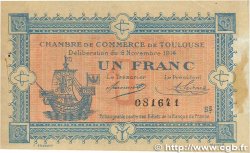 1 Franc FRANCE regionalism and various Toulouse 1914 JP.122.14