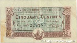 50 Centimes FRANCE Regionalismus und verschiedenen Toulouse 1917 JP.122.22 S