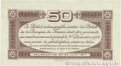 50 Centimes FRANCE Regionalismus und verschiedenen Toulouse 1917 JP.122.22 VZ