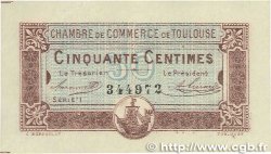 50 Centimes FRANCE Regionalismus und verschiedenen Toulouse 1917 JP.122.22 VZ+