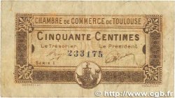 50 Centimes FRANCE regionalismo y varios Toulouse 1919 JP.122.34 BC
