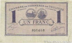 1 Franc FRANCE régionalisme et divers Toulouse 1920 JP.122.41 TB