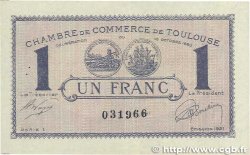 1 Franc FRANCE Regionalismus und verschiedenen Toulouse 1920 JP.122.41 VZ