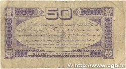50 Centimes FRANCE Regionalismus und verschiedenen Toulouse 1922 JP.122.44 SGE