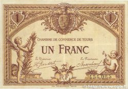 1 Franc FRANCE regionalism and various Tours 1915 JP.123.01 VF