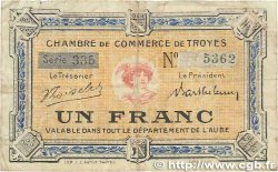 1 Franc FRANCE regionalismo y varios Troyes 1918 JP.124.10 BC