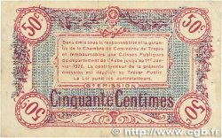 50 Centimes FRANCE regionalismo e varie Troyes 1918 JP.124.11 MB
