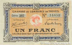 1 Franc FRANCE regionalism and miscellaneous Troyes 1918 JP.124.12 VF