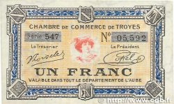 1 Franc FRANCE Regionalismus und verschiedenen Troyes 1918 JP.124.14 VZ