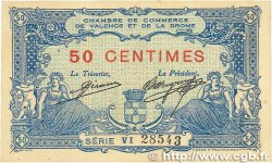 50 Centimes FRANCE regionalism and miscellaneous Valence 1915 JP.127.02 XF+