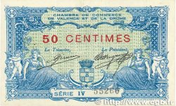 50 Centimes FRANCE regionalism and miscellaneous Valence 1915 JP.127.02 XF