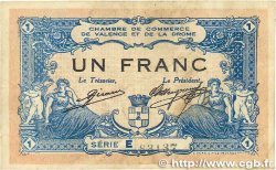 1 Franc FRANCE regionalism and miscellaneous Valence 1915 JP.127.03 VG